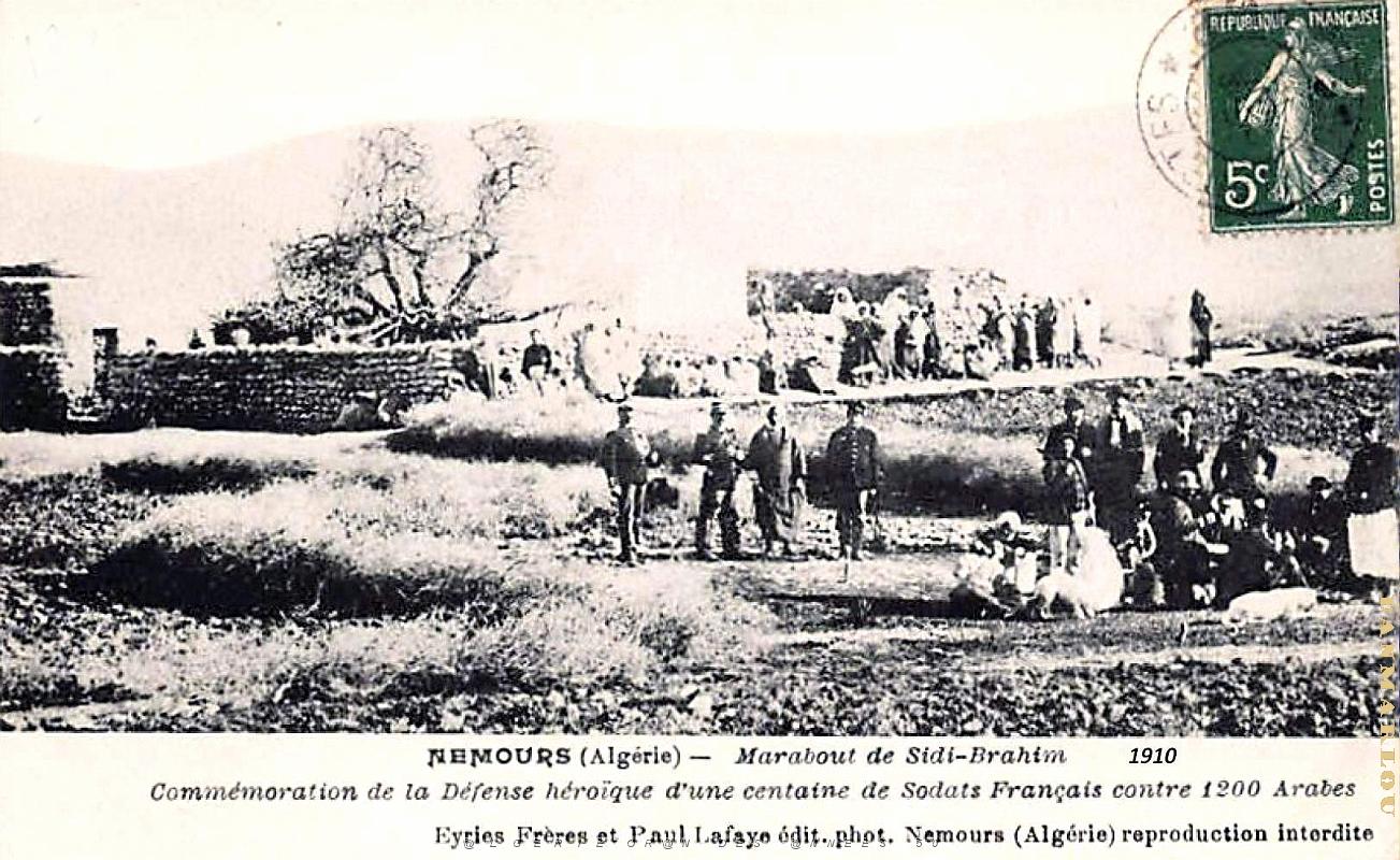 Nemours - Marabout de Sidi-Brahim - Commemoration -1910.jpg